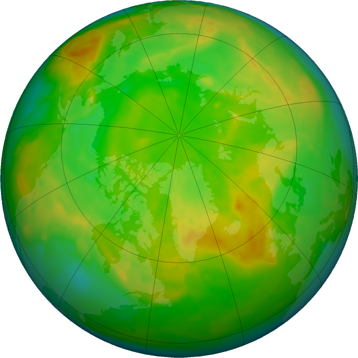 Arctic ozone map for 30 May 2011